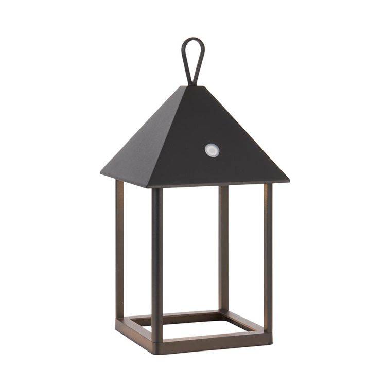 Hoot Medium Touch Lantern Matt Black - Comet Lighting