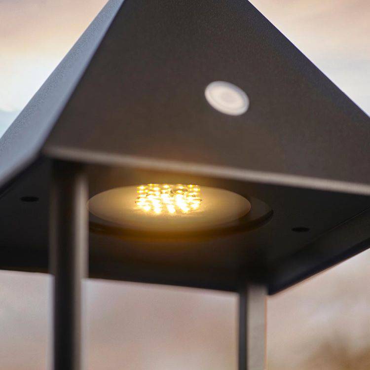 Hoot Medium Touch Lantern Matt Black - Comet Lighting