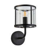 Hopton Wall Light Matt Black - Comet Lighting