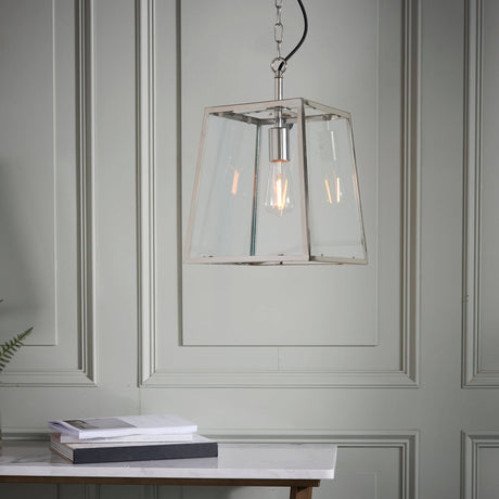 Hurst Ceiling Pendant Nickel - Comet Lighting