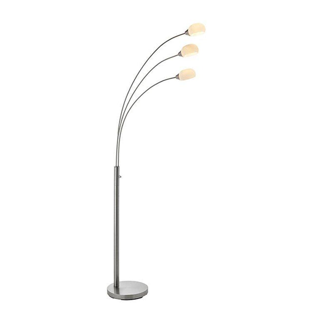 Jaspa 3-Light Floor Lamp Satin Nickel - Comet Lighting