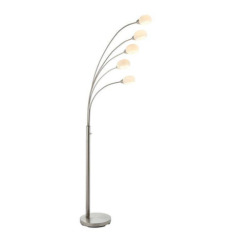 Jaspa 5-Light Floor Lamp Satin Nickel - Comet Lighting