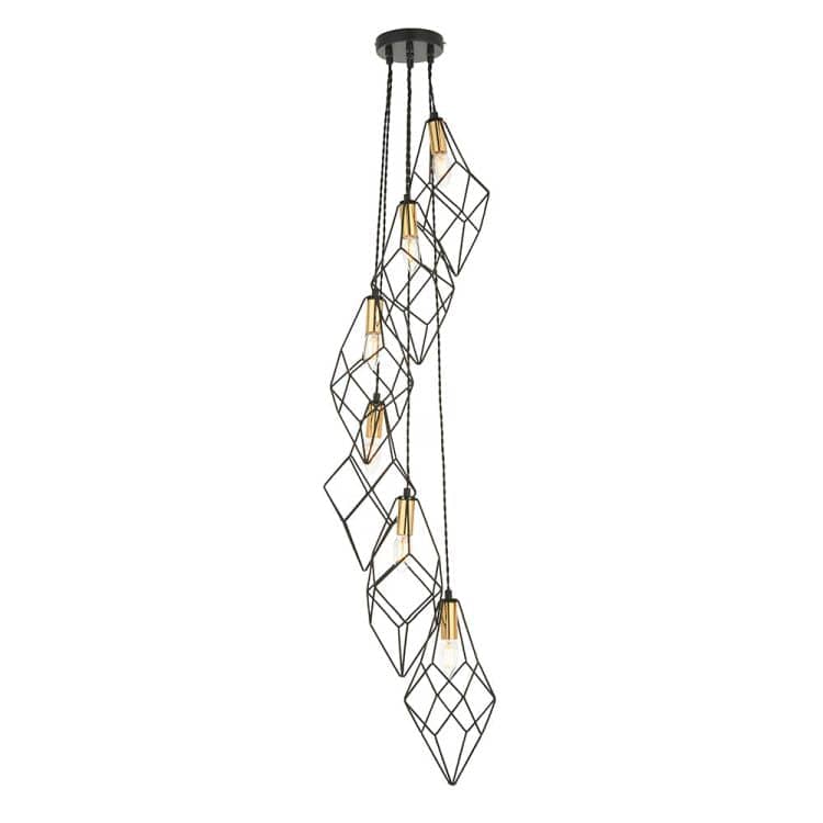 Jaxon 6Lt Pendant Ceiling Light - Comet Lighting