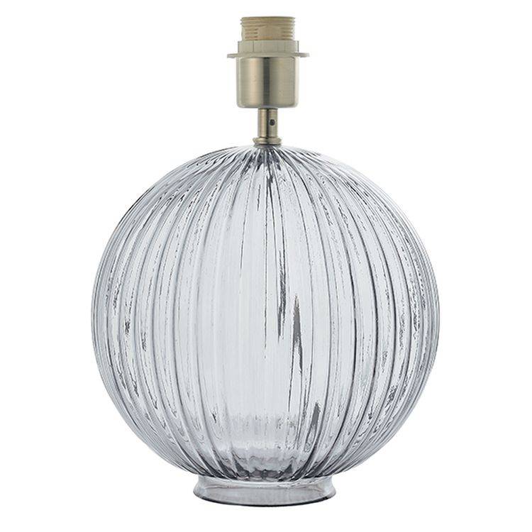 Jemma Table Lamp base only Smoked Grey - Comet Lighting