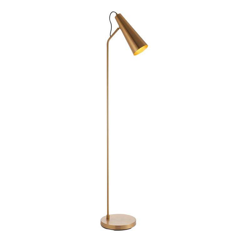 Karna New Task Floor Lamp Antique Brass - Comet Lighting