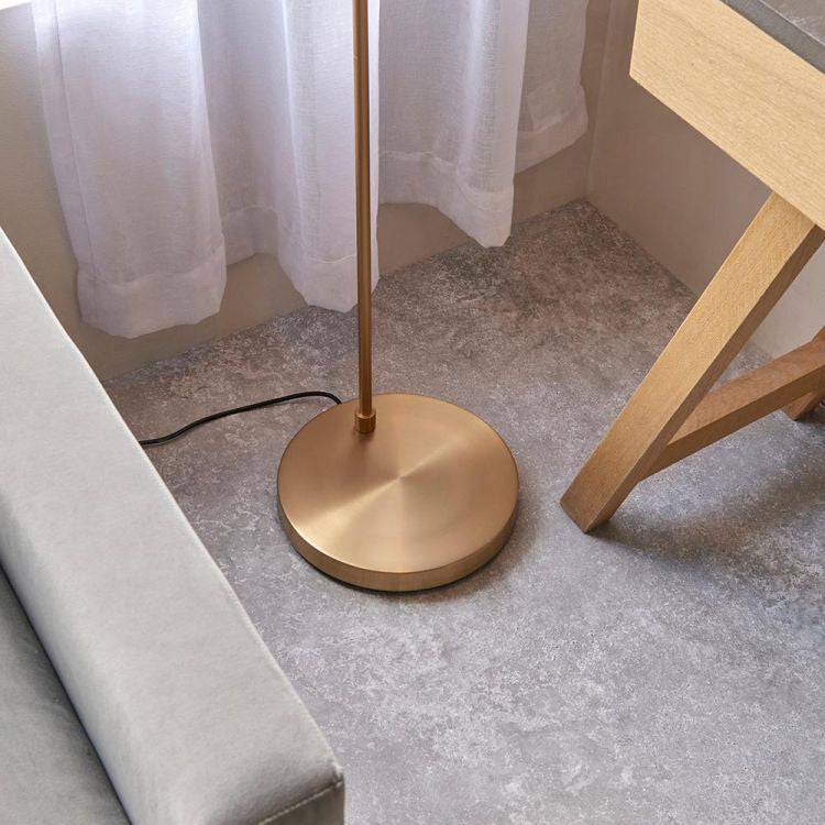 Karna New Task Floor Lamp Antique Brass - Comet Lighting