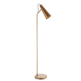 Karna New Task Floor Lamp Antique Brass - Comet Lighting