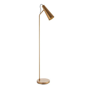 Karna New Task Floor Lamp Antique Brass - Comet Lighting