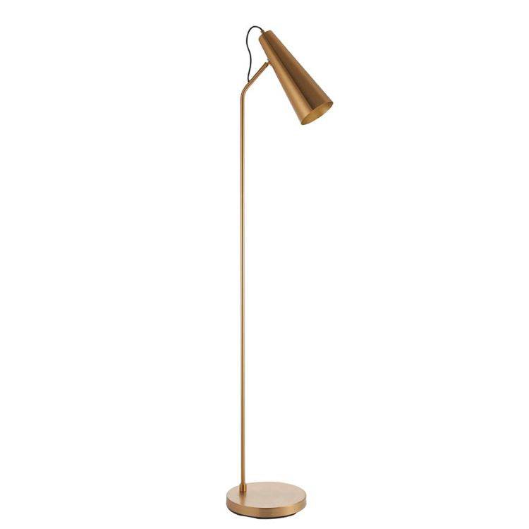 Karna New Task Floor Lamp Antique Brass - Comet Lighting