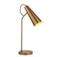 Karna New Task Table Lamp Antique Brass - Comet Lighting