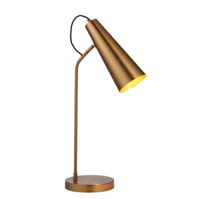 Karna New Task Table Lamp Antique Brass - Comet Lighting