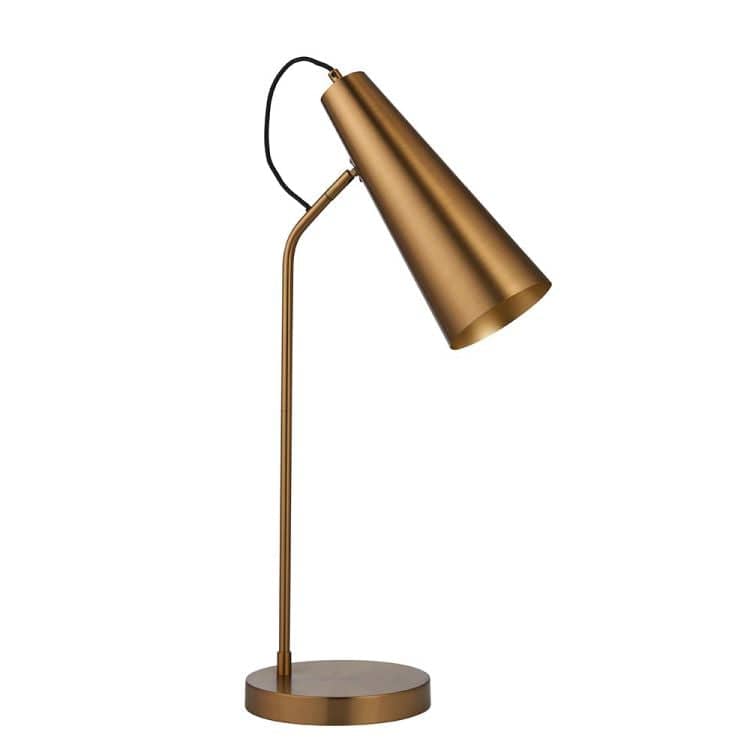 Karna New Task Table Lamp Antique Brass - Comet Lighting