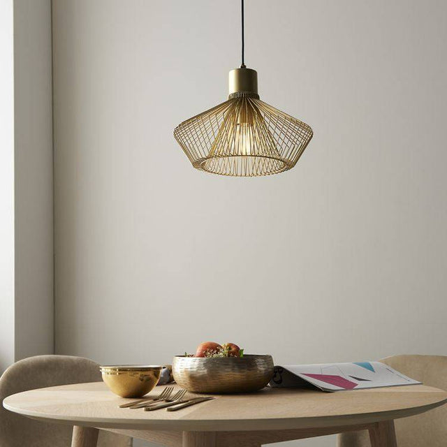 Kimberley Pendant Ceiling Light Gold - Comet Lighting