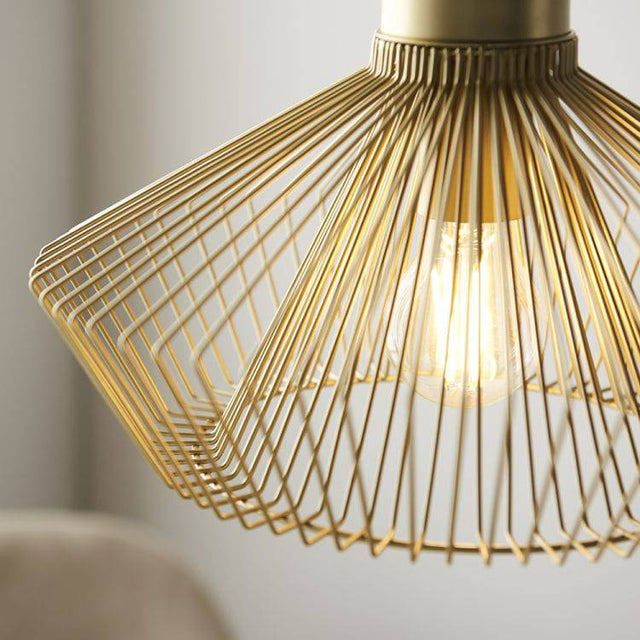 Kimberley Pendant Ceiling Light Gold - Comet Lighting