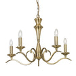 Kora 5-Light Pendant Ceiling Light Antique Brass - Comet Lighting