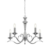 Kora 5-Light Pendant Ceiling Light Chrome - Comet Lighting