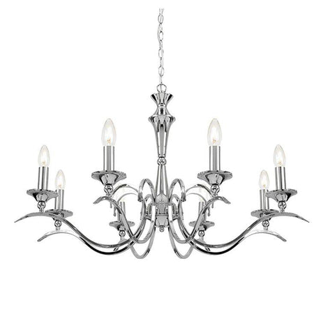 Kora 8-Light Pendant Ceiling Light Chrome - Comet Lighting