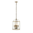 Lambeth 4-Light Pendant Ceiling Light Antique Brass - Comet Lighting