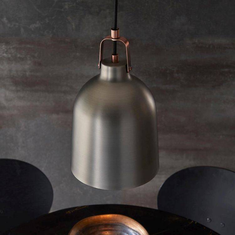 Lazenby Pendant Ceiling Light Aged Pewter - Comet Lighting