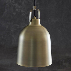 Lazenby Pendant Ceiling Light Antique Brass - Comet Lighting