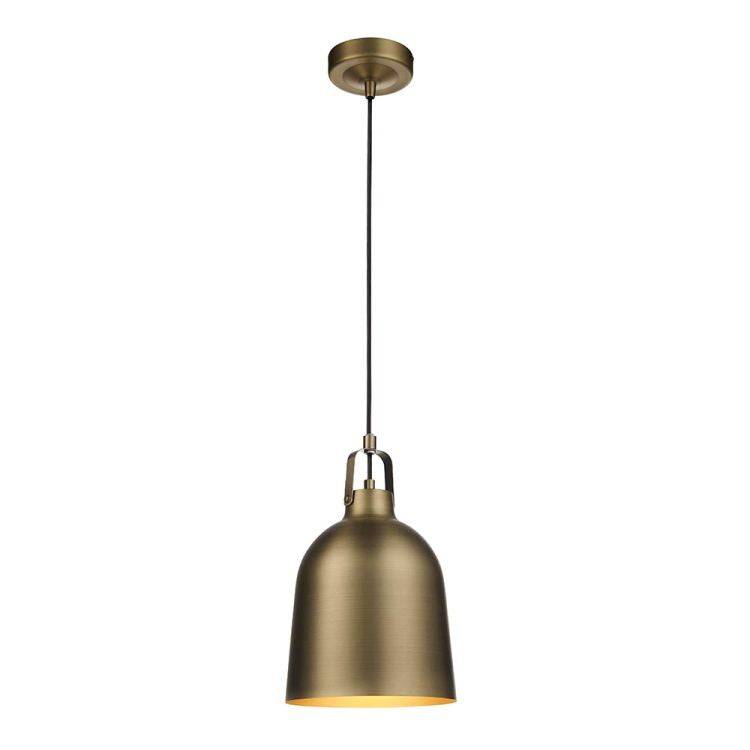 Lazenby Pendant Ceiling Light Antique Brass - Comet Lighting