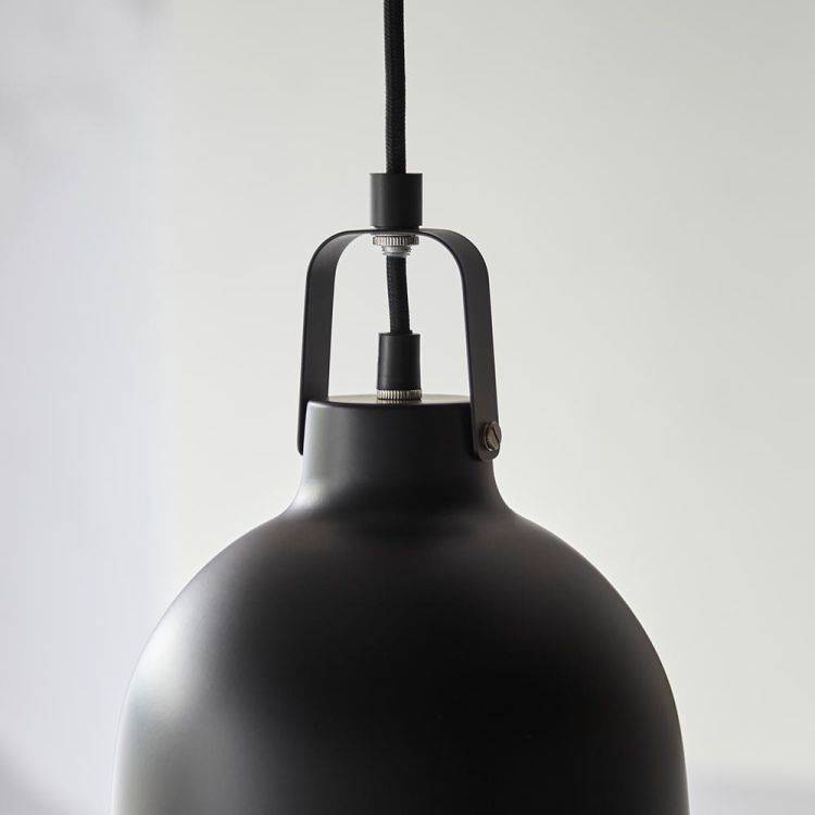 Lazenby Pendant Ceiling Light Matt Black - Comet Lighting