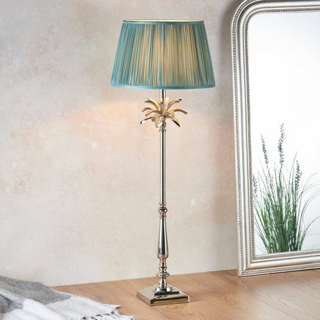 Leaf Tall Table Lamp & Freya Fir Shade - Comet Lighting