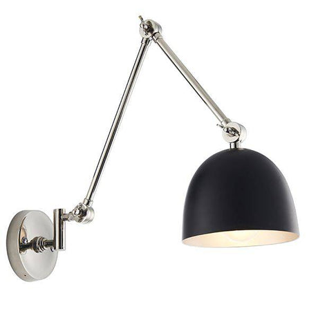 Lehal Swing Arm Wall Light Polished Nickel - Comet Lighting