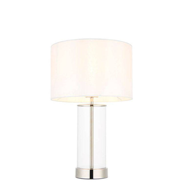 Lessina Small Touch Table Lamp Bright Nickel - Comet Lighting