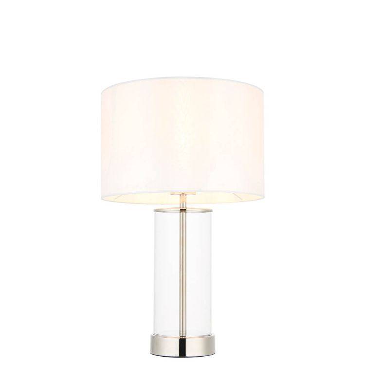 Lessina Small Touch Table Lamp Bright Nickel - Comet Lighting