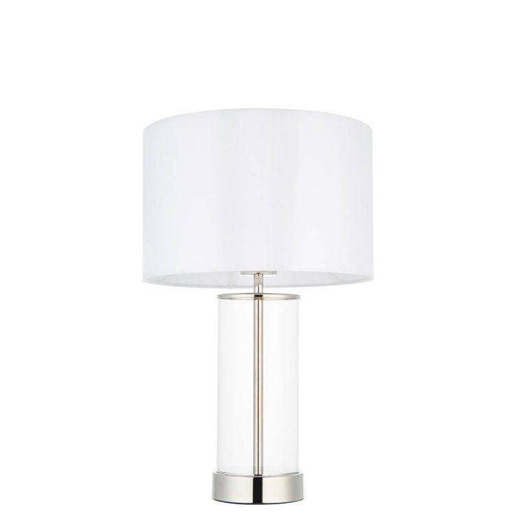 Lessina Small Touch Table Lamp Bright Nickel - Comet Lighting