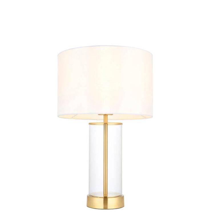 Lessina Small Touch Table Lamp Satin Brass - Comet Lighting