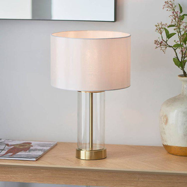 Lessina Small Touch Table Lamp Satin Brass - Comet Lighting