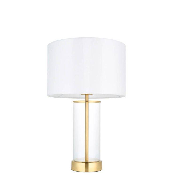 Lessina Small Touch Table Lamp Satin Brass - Comet Lighting