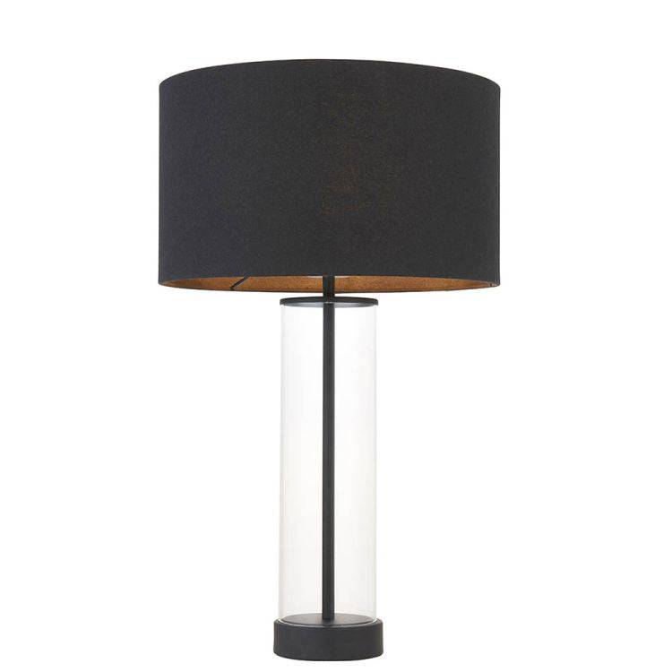 Lessina Touch Table Lamp Matt Black - Comet Lighting