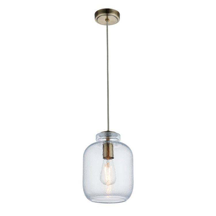 Lyra Pendant Ceiling Light Antique Brass - Comet Lighting