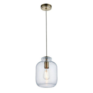 Lyra Pendant Ceiling Light Antique Brass - Comet Lighting