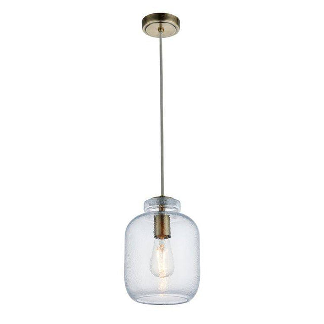 Lyra Pendant Ceiling Light Antique Brass - Comet Lighting