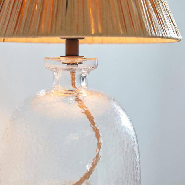 Lyra Raffia Table Lamp - Comet Lighting