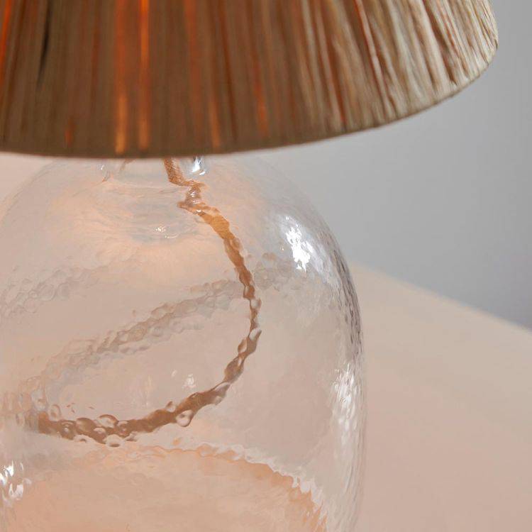 Lyra Raffia Table Lamp - Comet Lighting