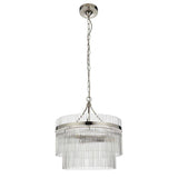 Marietta 3lt Pendant Ceiling Light Polished Nickel - Comet Lighting