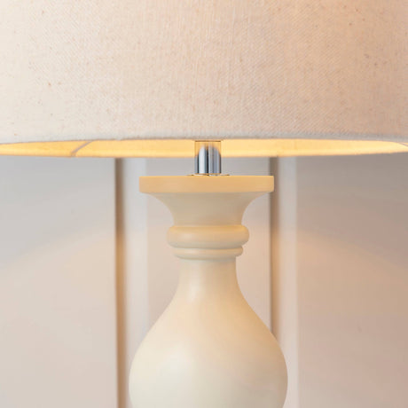 Marsham Table Lamp Ivory - Comet Lighting