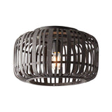 Mathias Flush Ceiling Light Matt Black - Comet Lighting