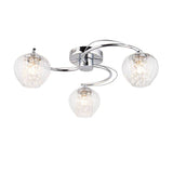 Mesmer 3Lt Semi-Flush Ceiling Light - Comet Lighting