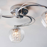 Mesmer 3Lt Semi-Flush Ceiling Light - Comet Lighting