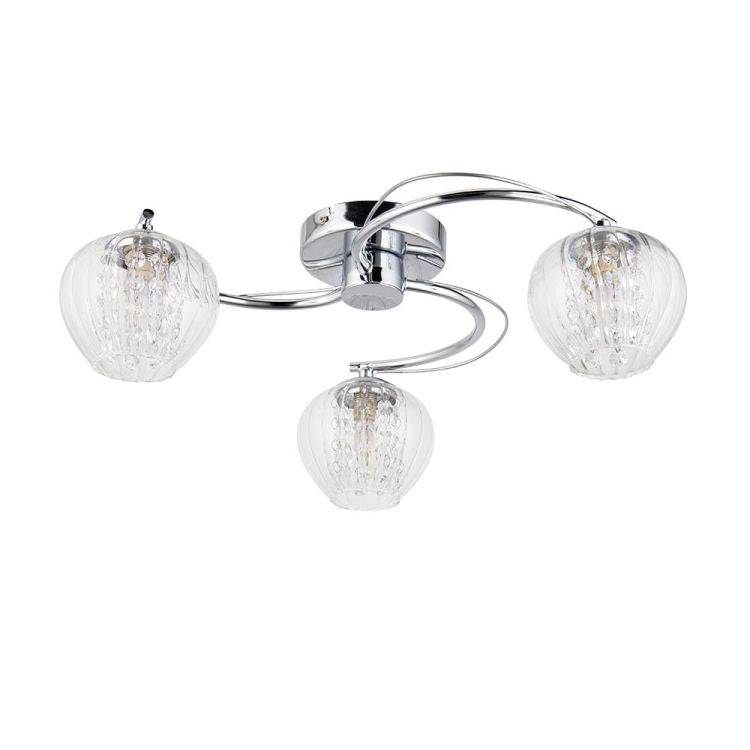 Mesmer 3Lt Semi-Flush Ceiling Light - Comet Lighting