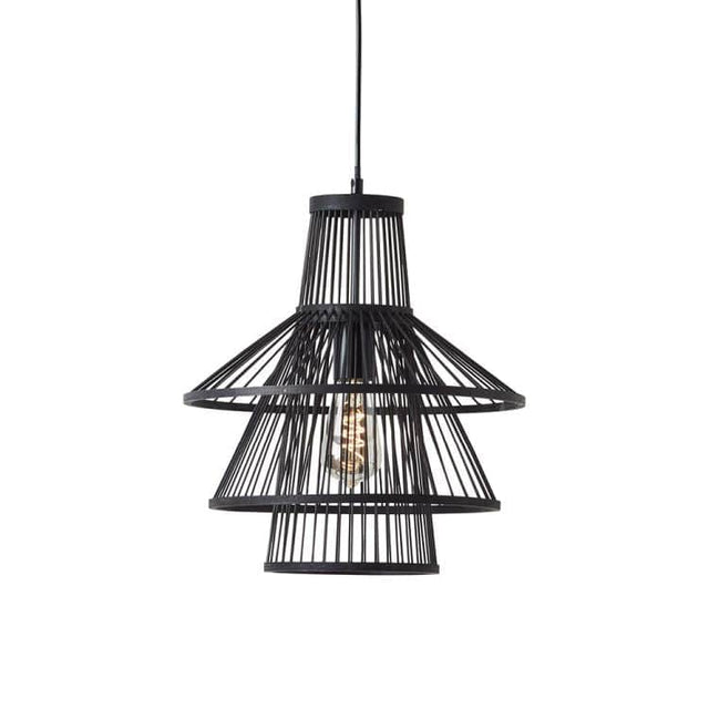 Minato Pendant Ceiling Light Matt Black - Comet Lighting