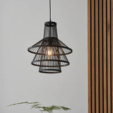 Minato Pendant Ceiling Light Matt Black - Comet Lighting