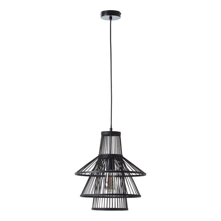 Minato Pendant Ceiling Light Matt Black - Comet Lighting