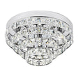 Motown 4-Light Flush Ceiling Light Chrome - Comet Lighting